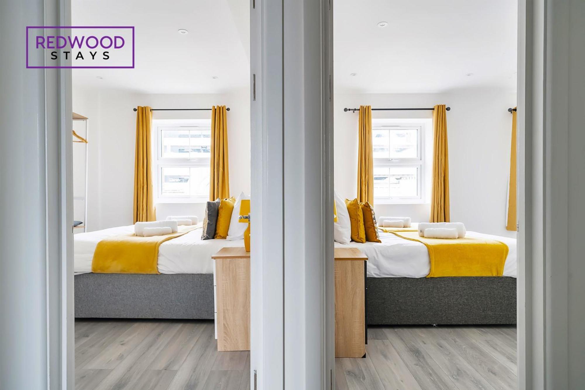 Brand New, 2 Bed 1 Bath, Modern Town Center Apartment, Free Wifi & Netflix By Redwood Stays Aldershot Exterior photo