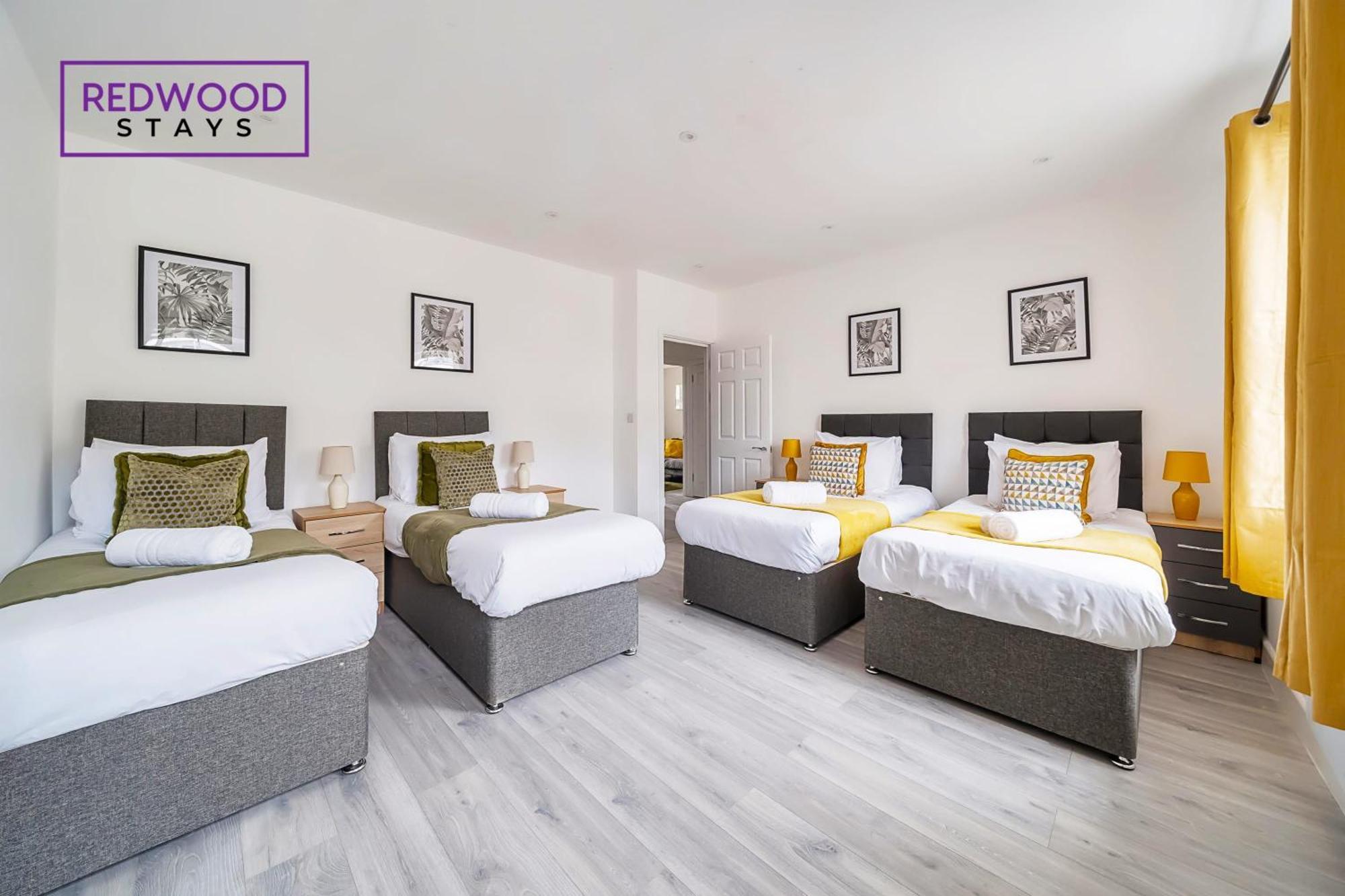 Brand New, 2 Bed 1 Bath, Modern Town Center Apartment, Free Wifi & Netflix By Redwood Stays Aldershot Exterior photo